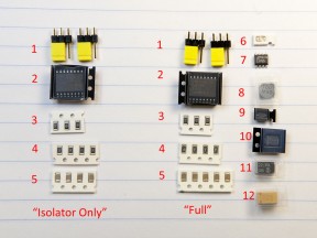 Photo 2. USB Isolator Kit Parts